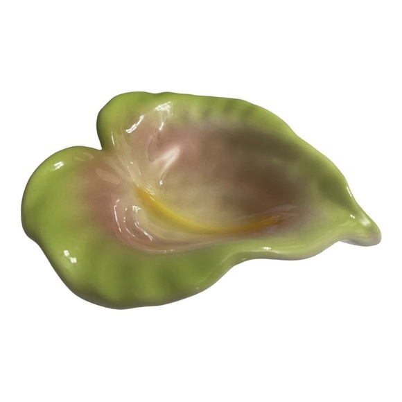 VTG Honolulu Clay Works
Calla Lily Flower Jewelry Tray Hawaii Vanity 5"x5.5" - Picture 6 of 11